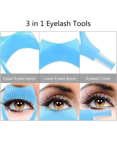 3 In1 Eyelashes Tools Mascara Shield Applicator Guard Mascara Shield Applicator Eyelash Brush Curler Guide Applicator Comb Makeup Tool False Lash Clip Eyelashes Applicator Tool Plastic Eyelashes Comb - Buy Online on GoSupps.com