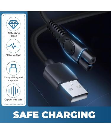 C ble USB Chargeur 5V Compatible avec Rasoir OneBlade Tondeuse lectrique MG5910 MG7910 MG9510 Adaptateur Universel pour One Blade C ble de Charge pour QP2724 QP2834 QP1924 Lot de 2 1M - Buy Online on GoSupps.com