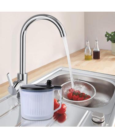  Xasbseulk Salad Spinner and Salad Dryer | 5L Salad Spinner for Fruits and Vegetables Easy to Clean Quick and Easy Drying | Salad Spinner for Vegetables and Fruits - Buy Online on GoSupps.com