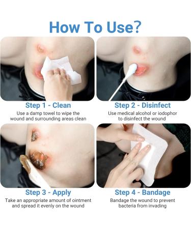 LMNOOP Wound Care Cream 1.1oz - First Aid Skin Repair Ointment for Infection Ulcers, Cuts, Scrapes, Burns, Bites & Surgical Wounds - Buy Online on GoSupps.com