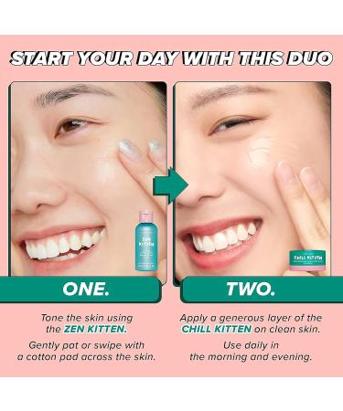 I Dew Care Travel Skincare Set - Kitten Crush | With Centella Asiatica Prickly Pear Aloe Vera Heartleaf Extract Hydrating Facial Toner and Moisturizer for Blemished Skin Gift Gift Set Spa Day - Buy Online on GoSupps.com