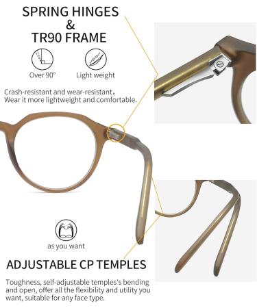 Joopin Blue Light Filter Glasses for Men & Women | Vintage Brown Gaming & Computer Glasses - Buy Online on GoSupps.com