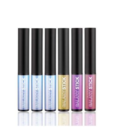 Makartt Galaxy Holographic Nail Powder Pen - 6 Colors Chrome Powder Air Cushion Pen for Mirror Effect Nail Art - All-in-One DIY Gel Nail Kit - Buy Online on GoSupps.com