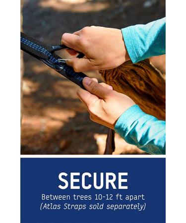 ENO DoubleNest Hammock - Lightweight Portable 1-2 Person Hammock for Camping, Hiking, Backpacking, Travel - Emerald/Yellow - Buy Online on GoSupps.com