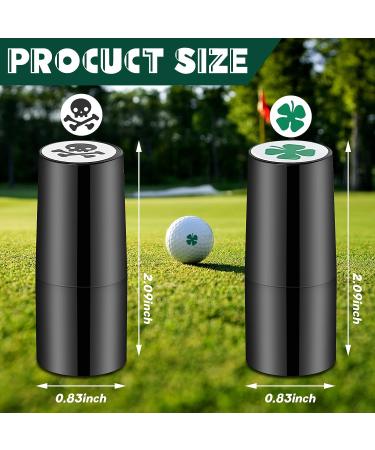 Custom Golf Ball Stamps - Personalized Golf Ball Marker with Clover and Skull Design - Buy Online on GoSupps.com