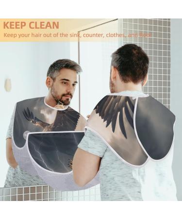 Lightning Beard Bib Apron - Ultimate Beard Hair Catcher for Men | Ideal Father s Day & Christmas Gift for Dad & Husband - Buy Online on GoSupps.com