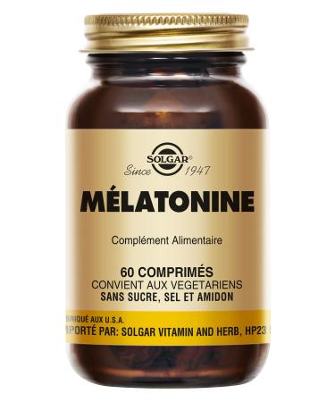Solgar Melatonin 1mg - Sleep - Facilitates falling asleep - Reduces the effects of jet lag - Food supplement - Bottle of 60 tablets