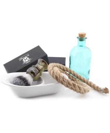 Haryali London Synthetic Shaving Brush | Elegant Design Buffalo Horn Imitation Handle - Premium Razor Brush for Men - Buy Online on GoSupps.com