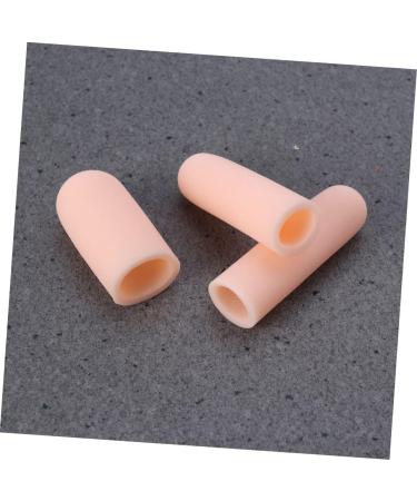 Healvian 8 Pcs Toe Protector Gel Caps Set for Corn Pain Relief - Beige C01 Invisible Thumb and Finger Sleeves - Buy Online on GoSupps.com