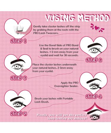 DIY Lash Extension Kit with 216 Pcs Clusters - Cheery+Posh (Beginner at Home) - Buy Online on GoSupps.com