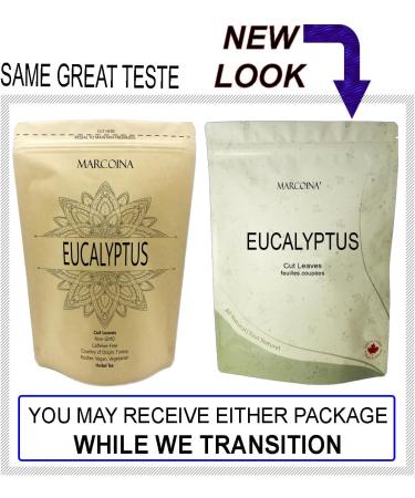 Eucalyptus Herbal Tea Pure Loose Leaves by Marcoina - Cut Leaves 56g in Resealable Bag Caffeine-Free Tea from Turkey - Perfect for Hot Brews Known as Eucalyptus Feuille Eucalipto Eucaliptus globulus - 2oz. EUCALYPTUS Leaves Cut 56-g. / 2-oz. - Buy Online on GoSupps.com