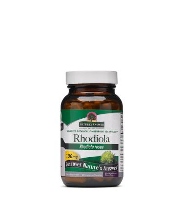 Nature's Answer Rhodiola 100 mg 60 Vegetarian Capsules