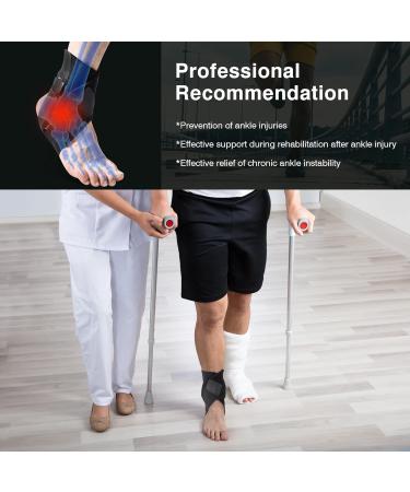 Sprained Ankle Support Brace for Men & Women - Injury Recovery Stabilizer for Basketball Volleyball & Soccer - M-Right - Buy Online on GoSupps.com