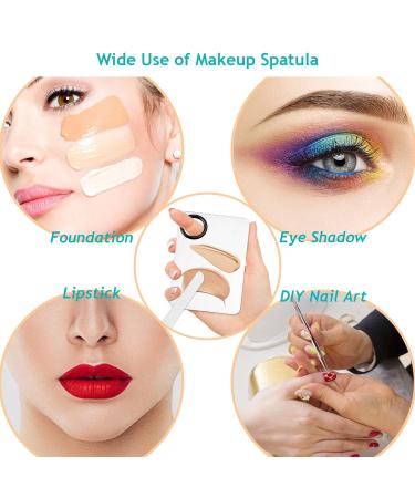 Korean Stainless Steel Makeup Spatula & Palette Set - Professional Liquid Foundation Tool - Buy Online on GoSupps.com