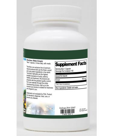 Grape - 450 mg (100 Capsules ZIN: 520457) - Buy Online on GoSupps.com