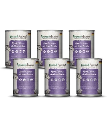 Venandi Animal Premium Wet Food for Cats - Grain-Free Chicken Monoprotein 6 x 400g 2.4kg - Natural & Healthy - Buy Online on GoSupps.com