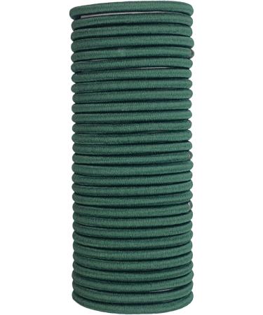 12 PCS Dark Green Elastic Hair Bands - 3mm Ponytail Holders Bulk Hair Ties for Women Men Girls Kids - Buy Online on GoSupps.com