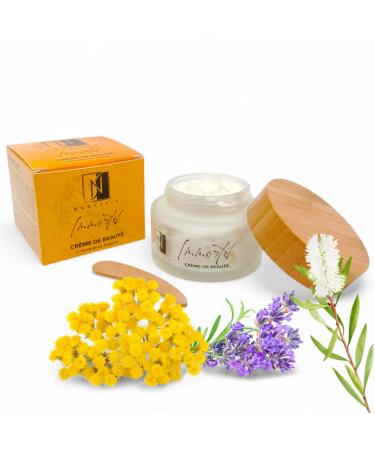 Nude Skin® - Anti-Aging Face Cream with Immortelle 50 ml | Anti-Wrinkle Day and Night Care for Dry and Mature Skin | Natural and organic ingredients for men and women | Handmade in France