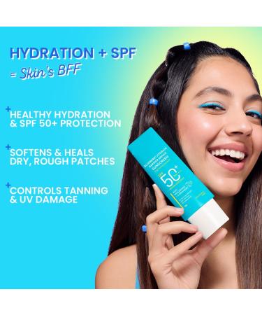 Generic Blueberry Hydrate Barrier Repair Sunscreen SPF 50+ PA++++ | For Dry & Sensitive Skin | Non - Greasy Finish | No White Cast | UV & Blue Light Protection | Broad Spectrum | 80g - Buy Online on GoSupps.com