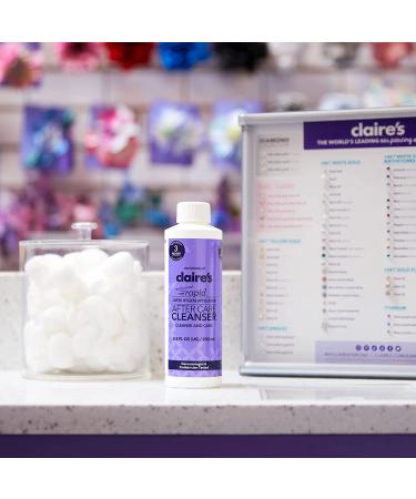 Claires Piercing Aftercare Saline Solution - Nose & Ear Cleaner, 8 fl oz - Buy Online on GoSupps.com