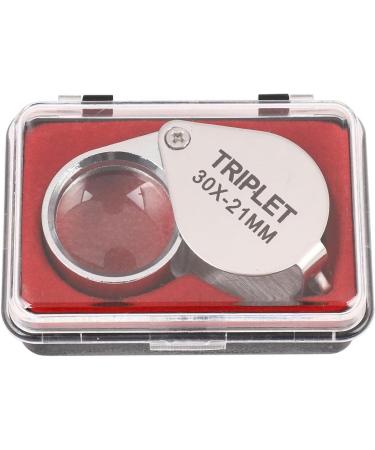 Portable Portable 30x 21mm s Magnifier Gold Eye Loupe with Exquisite Box Full of Stars