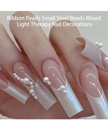 Half Round Nails Art Pearls Flatback Pearls Nail Nails Art Metal Ball Nail Caviars Beads Nails Art Supplies Nails Art Metal Ball - Buy Online on GoSupps.com