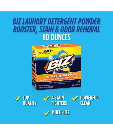 Biz Laundry Detergent Powder Booster - Powerful Stain & Odor Removal | 80 Ounces - Shop Internationally - Buy Online on GoSupps.com