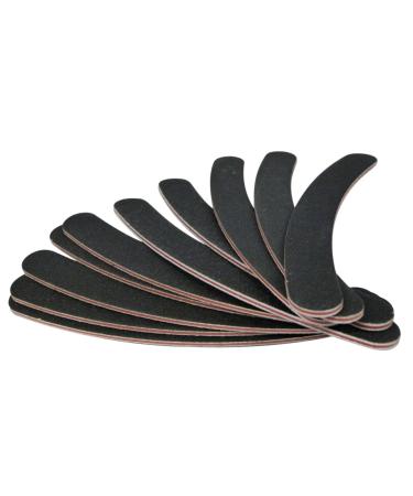 Vanessanty 10 Double Sided 100/180 Grit/Bana Na Curved Nail Files UK Emery Board
