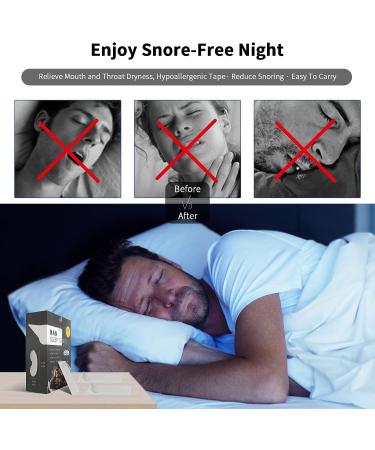 Mouth Tape for Men - 90pcs to Stop Snoring & Improve Sleep Quality - Buy Online on GoSupps.com