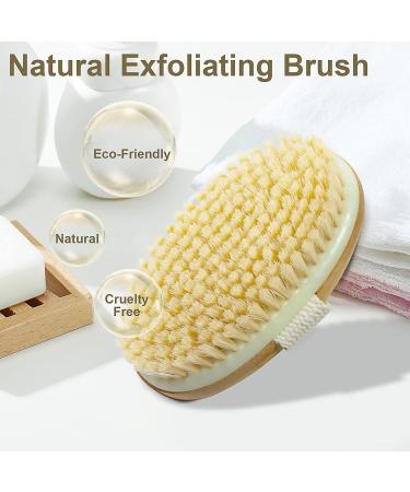 GiimiBash 12 Pack Bamboo Wet and Dry Body Brushes - Cellulite and Lymphatic wet and dry Brush - Soft and Stiff Bristles - Buy Online on GoSupps.com