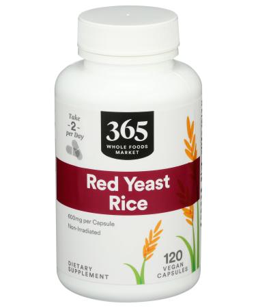 365 by Whole Foods Market Red Yeast Rice 600mg 120 Count