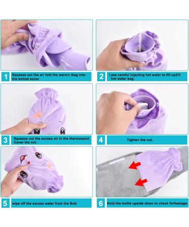 Motolimo 1L Rubber Hot Water Bottle with Cover Ideal for Neck Shoulder and Leg Relief | International Shipping Available - Buy Online on GoSupps.com