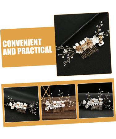 Healeved Flower Hair Comb Rhinestone Hair Accessories Hair Comb for Wedding Bride Hair Accessories Wedding Hair Comb Hair Comb for Women Accessories Fine Hair Aesthetic Hair Accessories - Buy Online on GoSupps.com