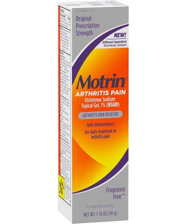 Motrin Arthritis Pain Relief Diclofenac Sodium Topical Gel 1% - Anti-Inflammatory Cream for Arthritis Pain in Hands, Wrists, Elbows, Knees, Feet & Ankles - 1.76 Oz Pack of 1 - Buy Online on GoSupps.com