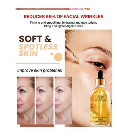 Ginseng Gold Polypeptide Anti-Ageing Essence - 2PCS Set | Powerful Anti-Wrinkle Serum for Face - Buy Online on GoSupps.com
