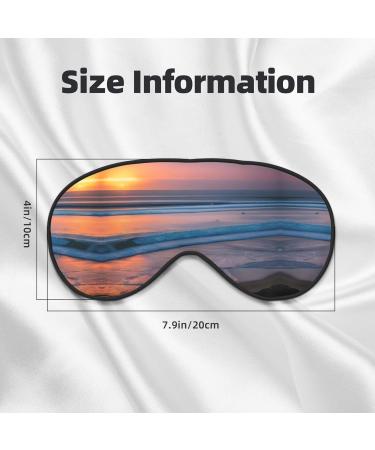 SSIMOO Sunset Beach Sleep Mask - Adjustable Breathable Fashionable Eye Mask for Comfortable Sleep | International Shipping - Buy Online on GoSupps.com
