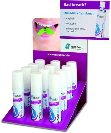 Miradent Halitosis Spray 15ml 3-Pack - Freshen Breath & Combat Bad Odor Globally - Buy Online on GoSupps.com