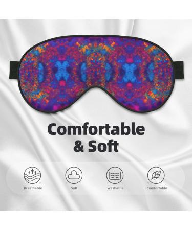 Buy Tie Dye Hippie Soft Sleep Eye Mask - Breathable Travel Eye Patch for Relaxation - Perfect for Women - Buy Online on GoSupps.com