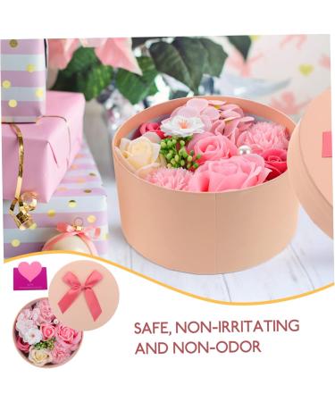 IWOWHERO Preserved Flower Decoration Scented Soap Rose Petals Rose Shaped Soap Floral Scented Soap Scented Plant Artificial Plants Mother's Day Simulation Soap Rose Wedding Soap Flower 16.2X16.2X8.2CM Pink - Buy Online on GoSupps.com