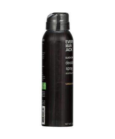 Every Man Jack Sandalwood Spray Deodorant 3.5 oz - Natural & Long-Lasting - Buy Online on GoSupps.com
