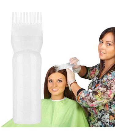 Root Comb Applicator Bottle Hair Dye Applicator Brush Applicator Bottle For Hair Root Comb Color Applicator Bottle With Graduated Scale White - Buy Online on GoSupps.com