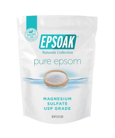 Epsoak Epsom Salt - 2 lbs. USP Magnesium Sulfate Unscented - 2 lb. Bag