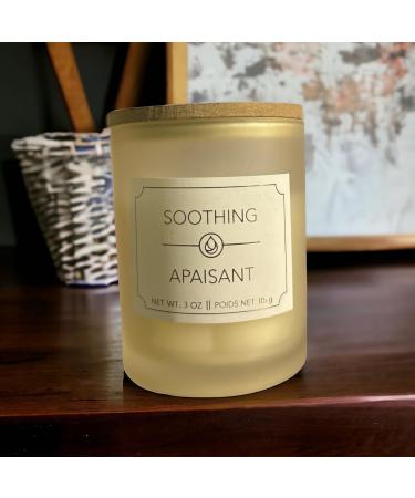Soothing_ Apaisant Effect Aromatherapy Natural Scented Candle Pack of 2+ Gift Box Cream