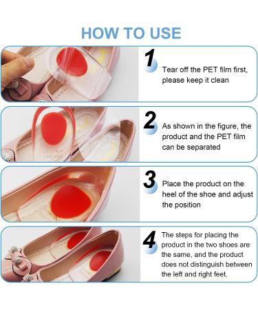 2 Pairs Heel Spur Inserts & Cushions - Orthopedic Gel Pillows for Foot Comfort (Size 35-39) | Heel Protection for Shoes - Buy Online on GoSupps.com