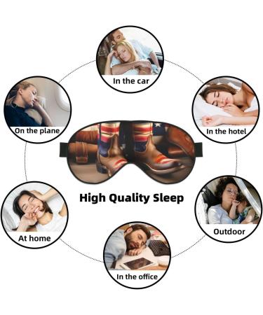 American Flag Cowboy Boots Eye Mask - Soft Sleep Mask for Men & Women | Travel Eye Cover - Buy Online on GoSupps.com