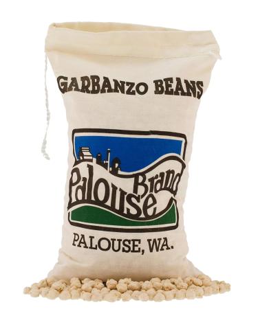 Chickpeas | Garbanzo Beans | 3 LBS | Family Farmed in Washington State | Desiccant Free | Non-GMO Project Verified | Kosher Parve | USA Grown | Field Traced | Cotton Drawstring Bag