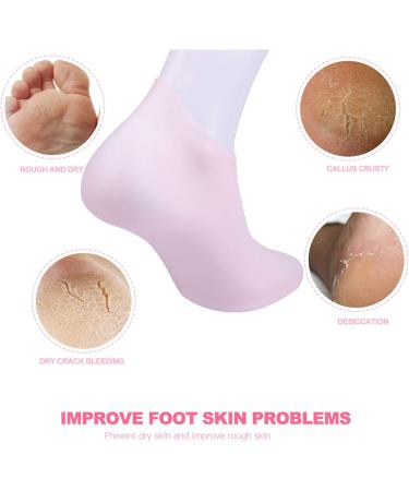 Moisturizing Protective Socks for Dry Cracked Feet | Gel Socks for Heal Relief - Soft & Comfortable Sleep Socks - Buy Online on GoSupps.com