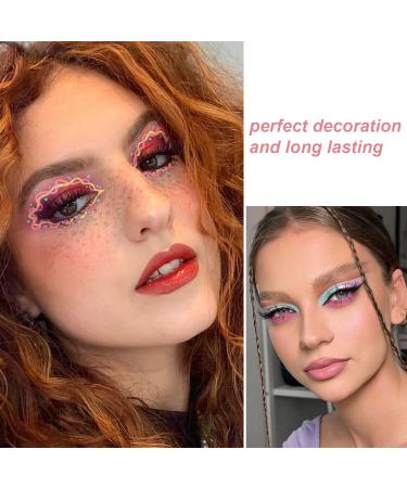 12 Colorful Eyeliner Pen Set - Eye Shadow Pencil & Lip Liner Kit | Professional Waterproof & Retractable Eye Makeup | Metallic, Glitter & Pearl Eyeliner Pencil for Women - Buy Online on GoSupps.com