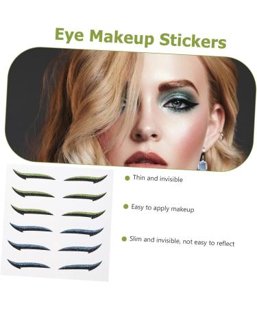  Didiseaon Didiseaon 12 Pairs of Glitter Eyeliner Stickers Invisible Double Eyelid Stickers Cat Eyeliner Stickers Glitter Eyeshadow Stickers - Buy Online on GoSupps.com