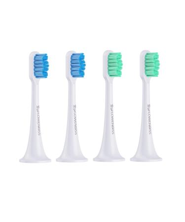 L wenbiss Electronic sound toothbrush heads white 4-series set for Mi Xiaomi rounded bristles for a gum friendly cleaning matching Mi Electric Toothbrush T500 T300 - Buy Online on GoSupps.com